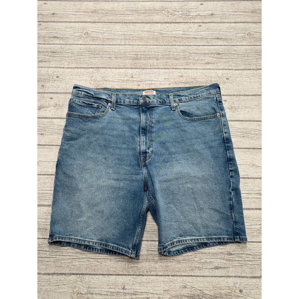 Levi's Signature Shorts Men's 40 Blue Denim Regular Fit Classic Utility Retro